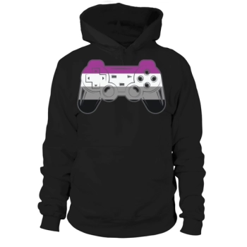 Gaymer LGBT Pride Asexual Pixel Hoodies