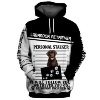 Temperament Black White Dog Pattern Animals Hoodie