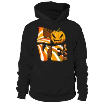 Retro Pumpkin For The Love Of Halloween Costume Party Hoodies