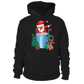 Christmas Hot Drinks Cute Santa Hoodies