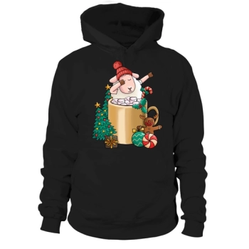 Christmas Hot Drinks Cute Sheep Hoodies