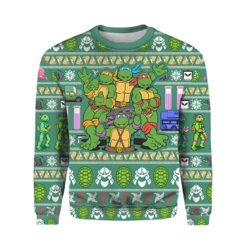 Ninja Turtles Ugly Christmas Sweater All Over Print Sweater Apparel Tshirt Hoodie Apparel,Christmas Ugly Sweater