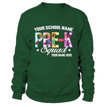 Pre-K Teacher, Personalized For Teachers Team, Pre-K Teacher Sweatshirt, Pre-K Squad Crew, Team Pre-K, Back to School Gift - Light Blue / XXL Sweatshirt