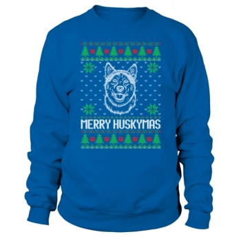 Merry Huskymas Ugly Christmas Sweatshirt