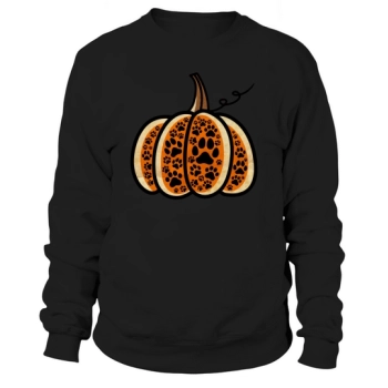 Paws Pumpkin Funny Halloween Costume Sweatshirt