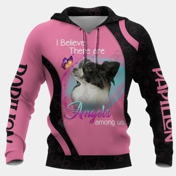 Fashion And Gorgeous Pink Dog Pattern Animals Hoodie