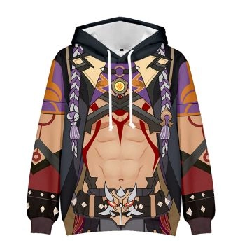 Elegant Genshin Impact Kaedehara Kazuha Anmie Hoodie