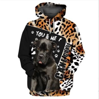 Precious Black Brown Dog Pattern Animals Hoodie