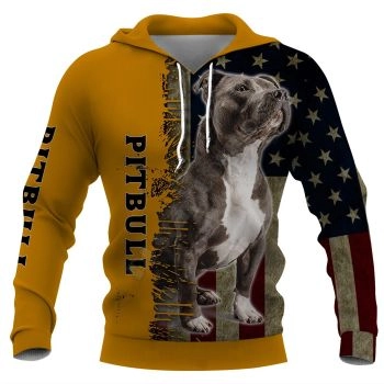 Fashion Yellow Black Dog Pattern Animals Hoodie