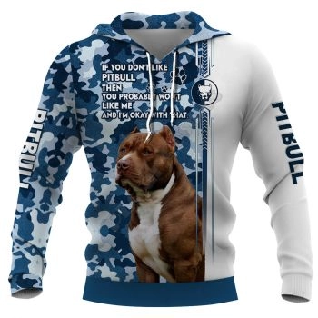 Generous And Beautiful Blue Dog Pattern Animals Hoodie