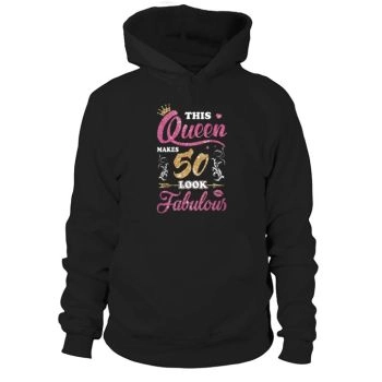 This Queen Makes 50 Look Fabulous 1971 50th Birthday Hoodies