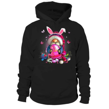 Cute Gnome Hugs Bunny Happy Easter Egg Hunting Gnomes Hoodies