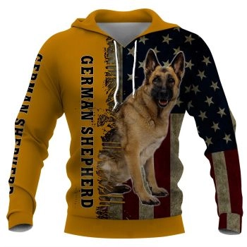 Precious Yellow Black Dog Pattern Animals Hoodie