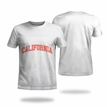 White Classical And Elegant California Pattern 3D Printed T-Shirto