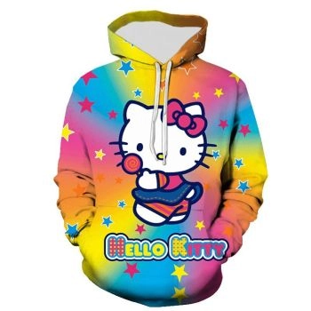 Colorful Kitty Star hoodie