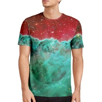 Colorful Vintage Star Pattern 3D Printed T-Shirto