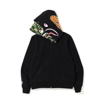 black green Ape head double hooded cardigan jacket