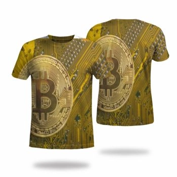 White Classical And Elegant Currency Pattern 3D Printed T-Shirto