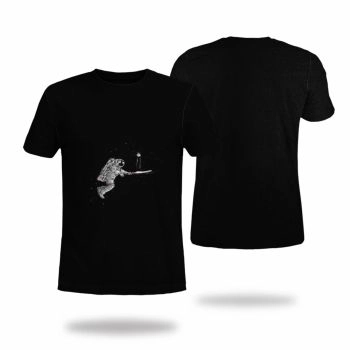 Black Gorgeous And Extraordinary Astronauts Pattern 3D Printed T-Shirto