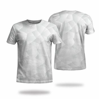 White Loose And Fashion Texture Pattern 3D Printed T-Shirto