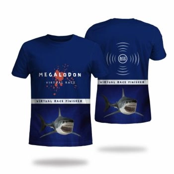 Blue Classical And Elegant Shark Ace Paces Pattern 3D Printed T-Shirto