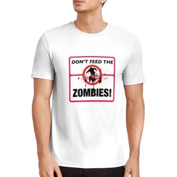 White Charming Zombie Pattern 3D Printed T-Shirto