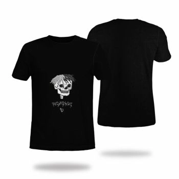 Black Personality Skull Pattern 3D Printed T-Shirto