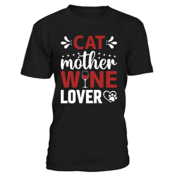 Cat Mother Wine Lover