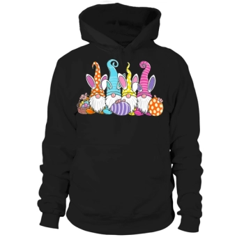 Easter Bunny Spring Gnome Easter Egg Hunt And Basket Gift Hoodies