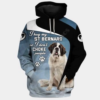 Precious Blue Black Dog Pattern Animals Hoodie