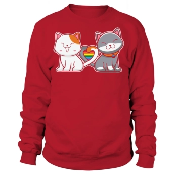 Gay Pride Cat LGBT Kawaii Sweatshirt
