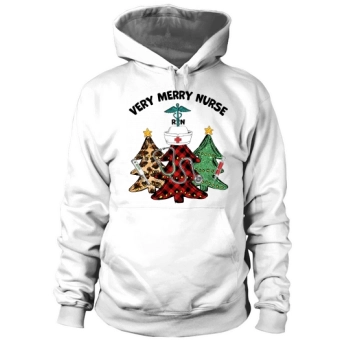 Very Merry Nurse Christmas Tree Hoodies