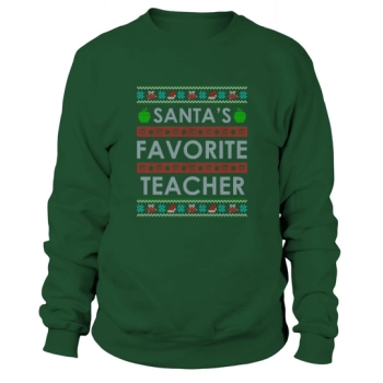 Santa's Favorite Teacher Christmas Sweatshirt