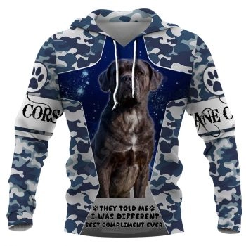 Gorgeous Blue Dog Pattern Animals Hoodie