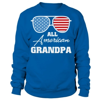 All American Grandpa Sunglasses USA Sweatshirt
