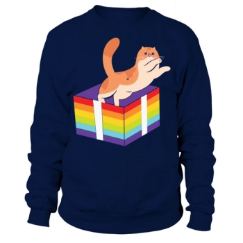 Cat Pride Rainbow Proud LGBTQ Sweatshirt