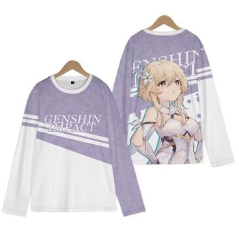 Unique Genshin Impact Traveler The Anime Long-Sleeve T-Shirt