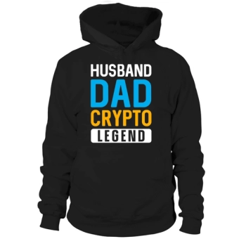 Husband Dad Crypto Legend Hoodies