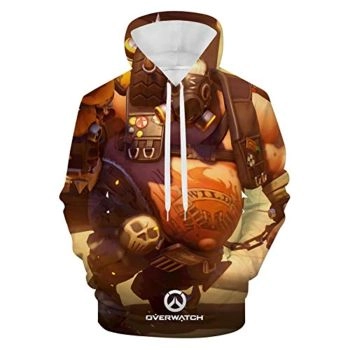 Overwatch Hoodie &#8211; Roadhog 3D Print Hooded Pullover Sweatshirt