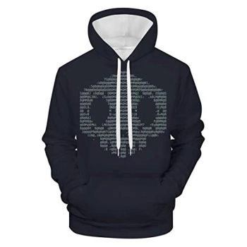 Overwatch Hoodie &#8211; Sombra 3D Print Black Hooded Pullover Sweatshirt