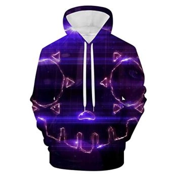 Overwatch Hoodie &#8211; Sombra 3D Print Dark Purple Hooded Pullover Sweatshirt