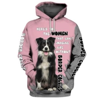  Precious And Gorgeous Pink Dog Pattern Animals Hoodie