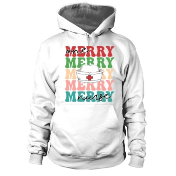 A Merry Nurse Retro Christmas Hoodies