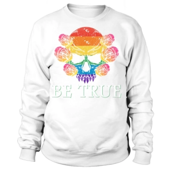 Skull Pride Rainbow Vintage Be True Sweatshirt