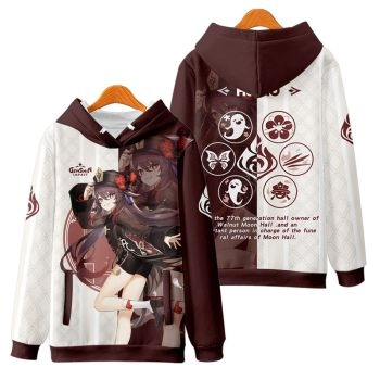 Temperament Genshin Impact Hutao Anime Brown Hoodie