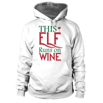 This elf is walking on wine Hoodies
