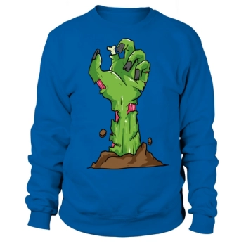 Halloween Cartoon Zombie Hand Sweatshirt