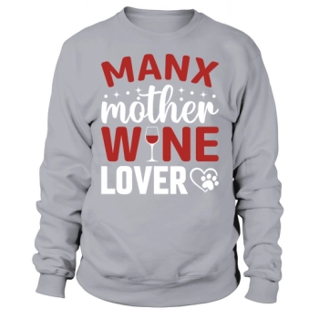 Manx Mother Wine Lover Sweatshirt