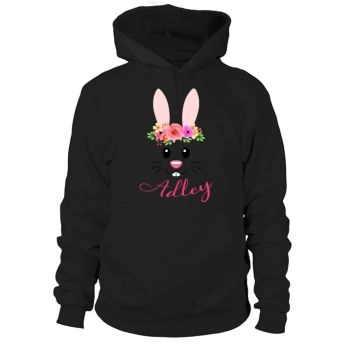 Adley Easter Bunny Girl Name Rabbit 2020 Hoodies