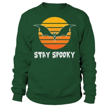 Stay Spooky Halloween Bat Flying Sweatshirt